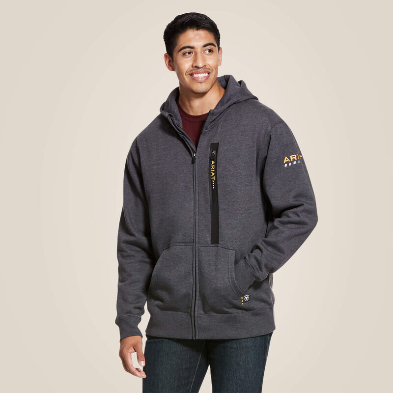 Men's Ariat Rebar Workman Full Zip Hoodie 10027803