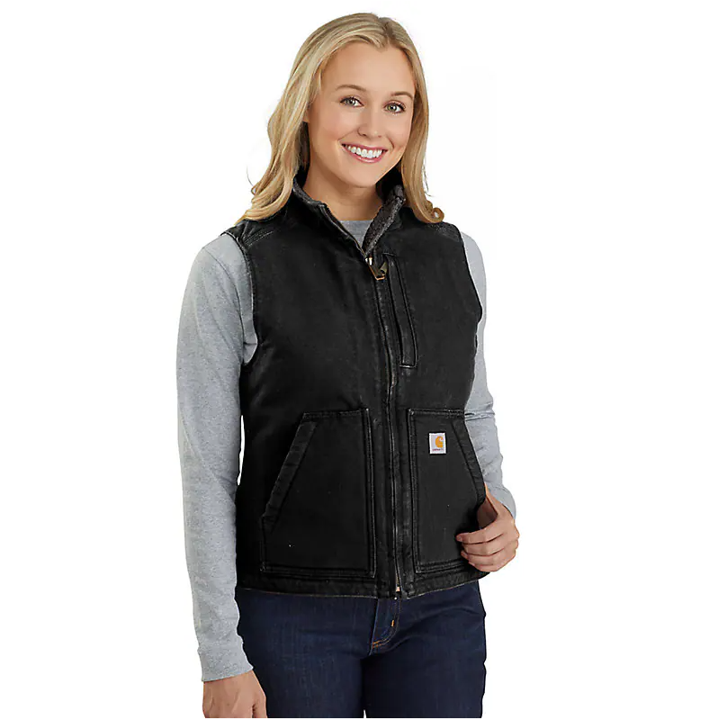 CARHARTT® SHERPA-LINED MOCK NECK VEST 104224