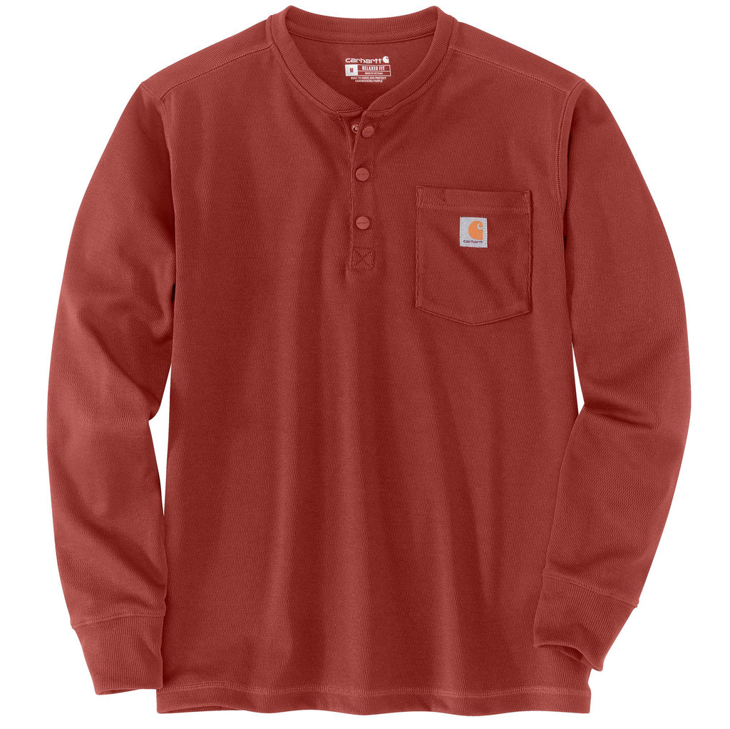 CARHARTT® RELAXED FIT HEAVYWEIGHT LONG-SLEEVE HENLEY POCKET THERMAL T-SHIRT Fall 2023 104429