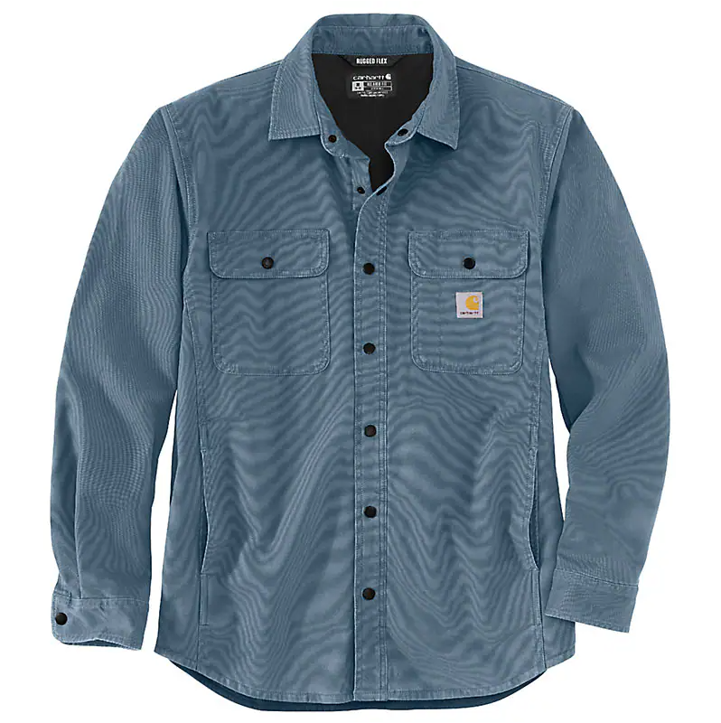 Rugged Flex® Relaxed Fit Canvas Fleece-Lined Shirt Jac 105419