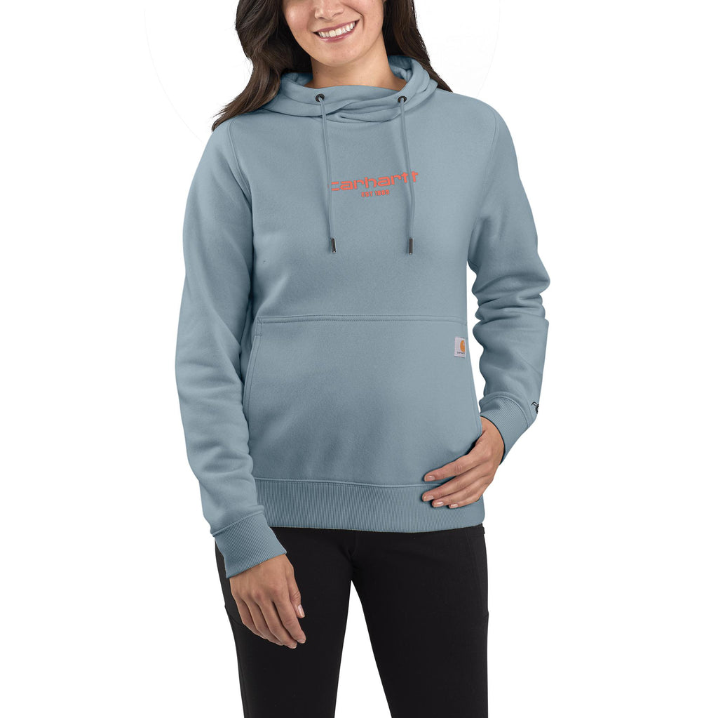 WOMEN'S CARHARTT FORCE® RELAXED FIT LIGHTWEIGHT GRAPHIC HOODED SWEATSHIRT 105573