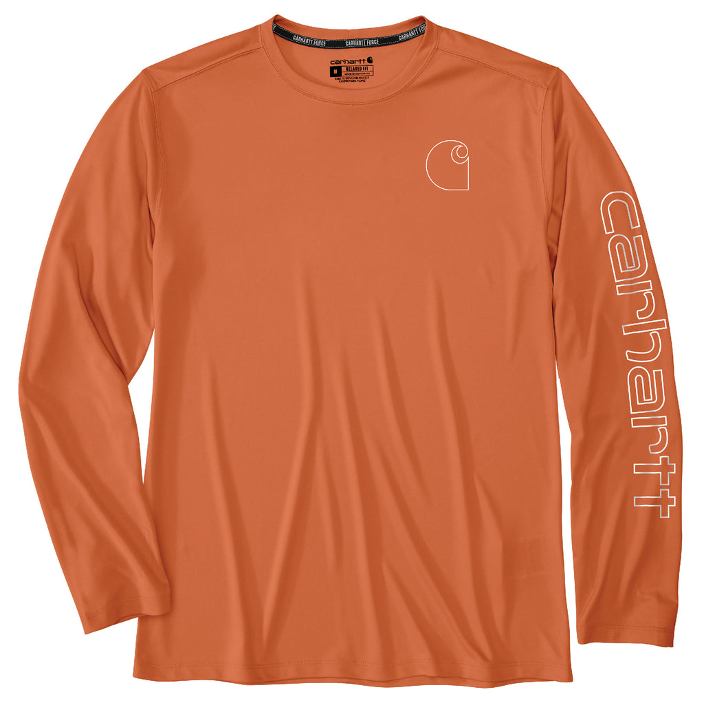 FORCE SUN DEFENDER LIGHTWEIGHT LONG SLEEVE LOGO GRAPHIC T-SHIRT 106164