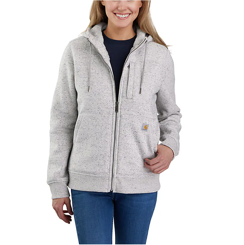 Women's Relaxed Fit Midweight Sherpa-Lined Full-Zip Sweatshirt 106026