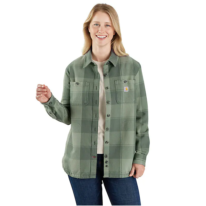 Women's Rugged Flex® Loose Fit Heavyweight Duck Overshirt 106450