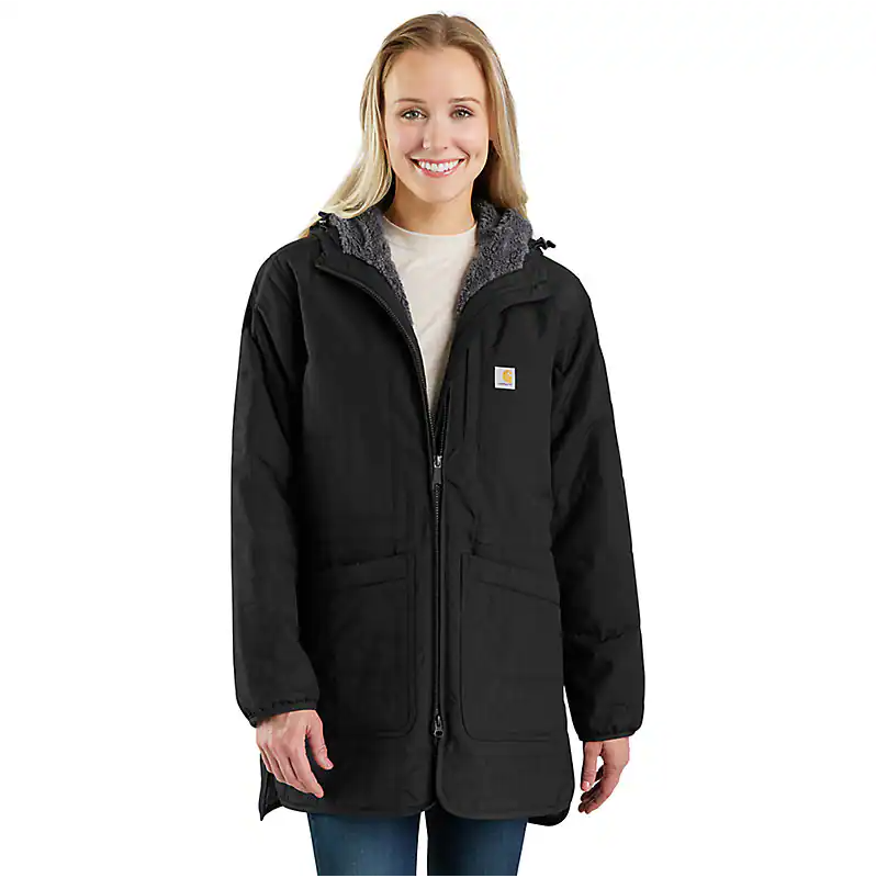 Women's Rain Defender® Loose Fit Lightweight Insulated Hooded Coat - 4 Extreme Warmth Rating 106465