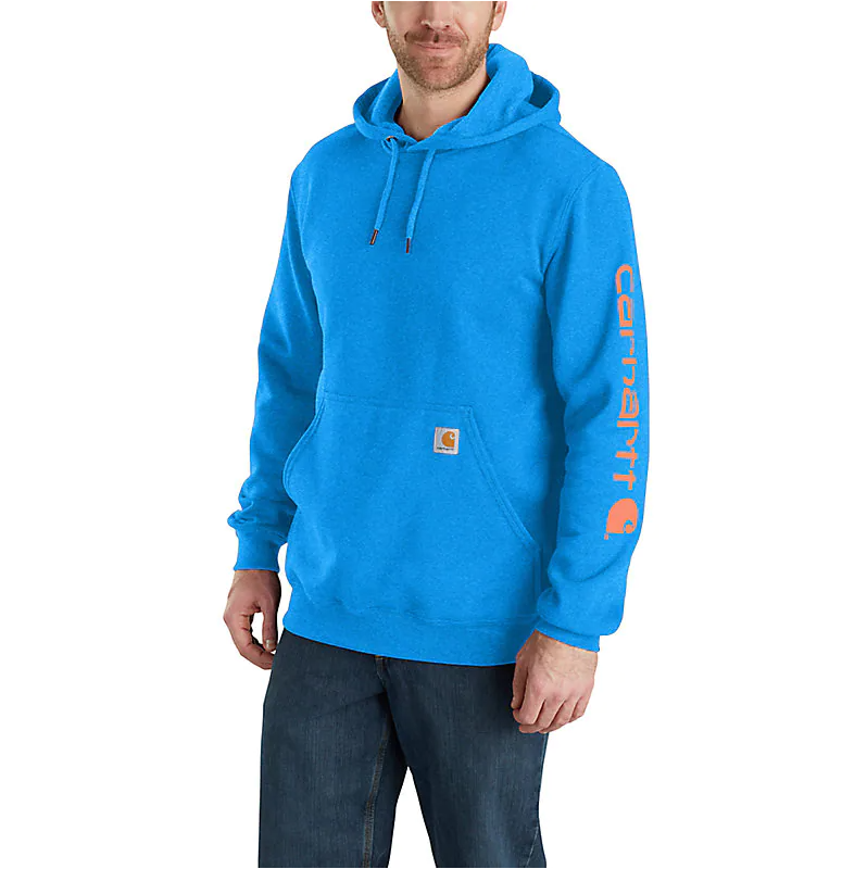 LOOSE FIT MIDWEIGHT LOGO SLEEVE GRAPHIC SWEATSHIRT K288 Marine Blue