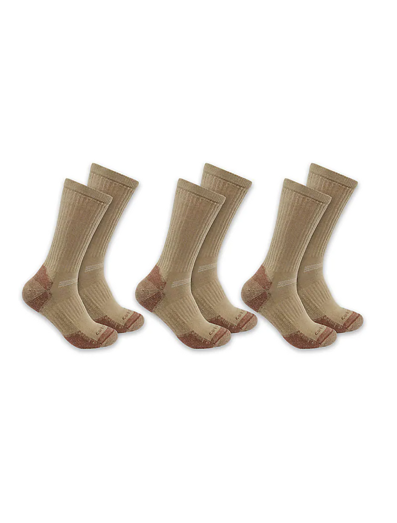 MEN'S MIDWEIGHT COTTON BLEND CREW SOCK 3-PACK SC6203M