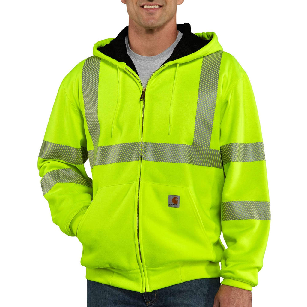 HIGH-VISIBILITY ZIP-FRONT CLASS 3 THERMAL-LINED SWEATSHIRT 100504