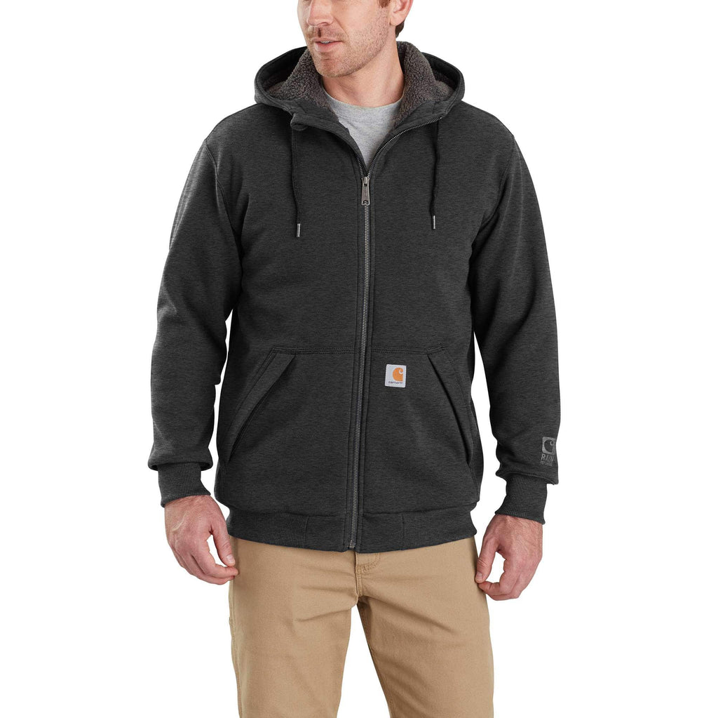 RAIN DEFENDER® RELAXED FIT MIDWEIGHT SHERPA-LINED FULL-ZIP SWEATSHIRT 103308