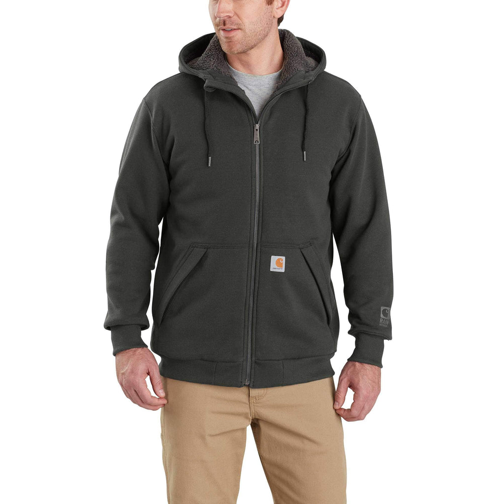 RAIN DEFENDER® RELAXED FIT MIDWEIGHT SHERPA-LINED FULL-ZIP SWEATSHIRT 103308