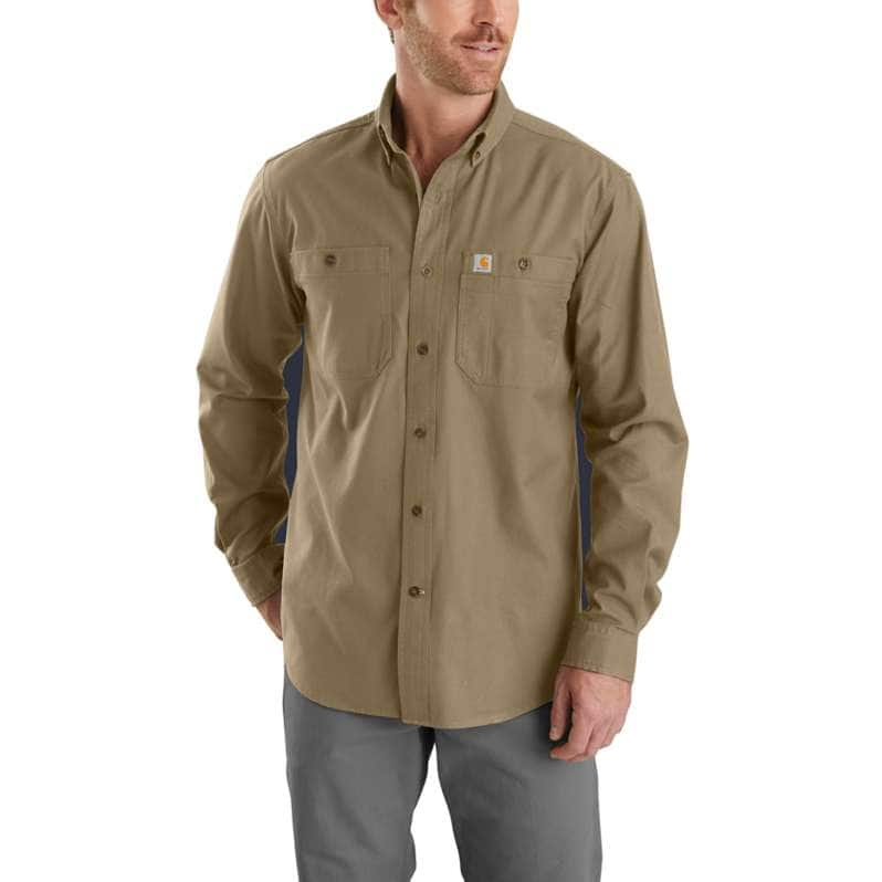 RUGGED FLEX® RELAXED FIT MIDWEIGHT CANVAS LONG-SLEEVE SHIRT 103554