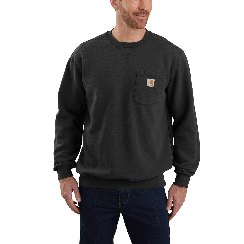 LOOSE FIT MIDWEIGHT CREWNECK POCKET SWEATSHIRT 103852