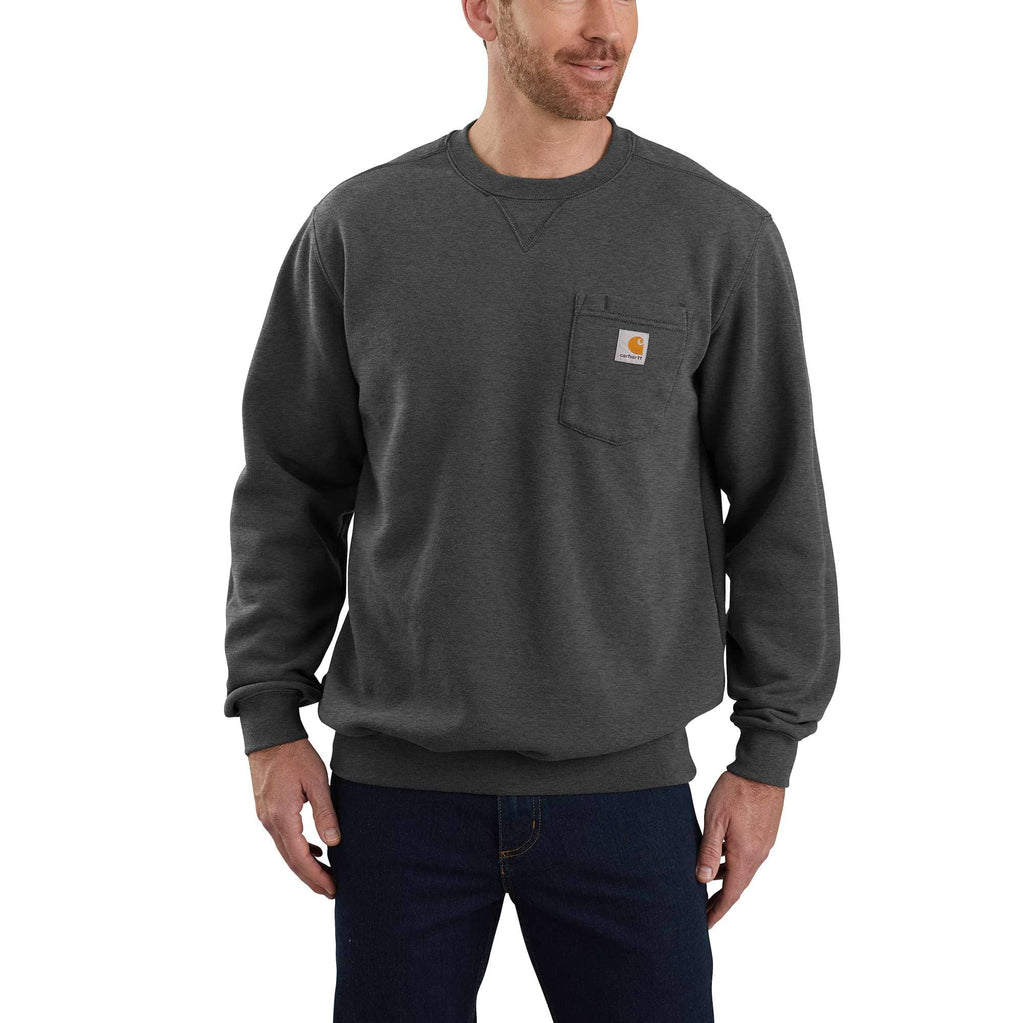 LOOSE FIT MIDWEIGHT CREWNECK POCKET SWEATSHIRT 103852