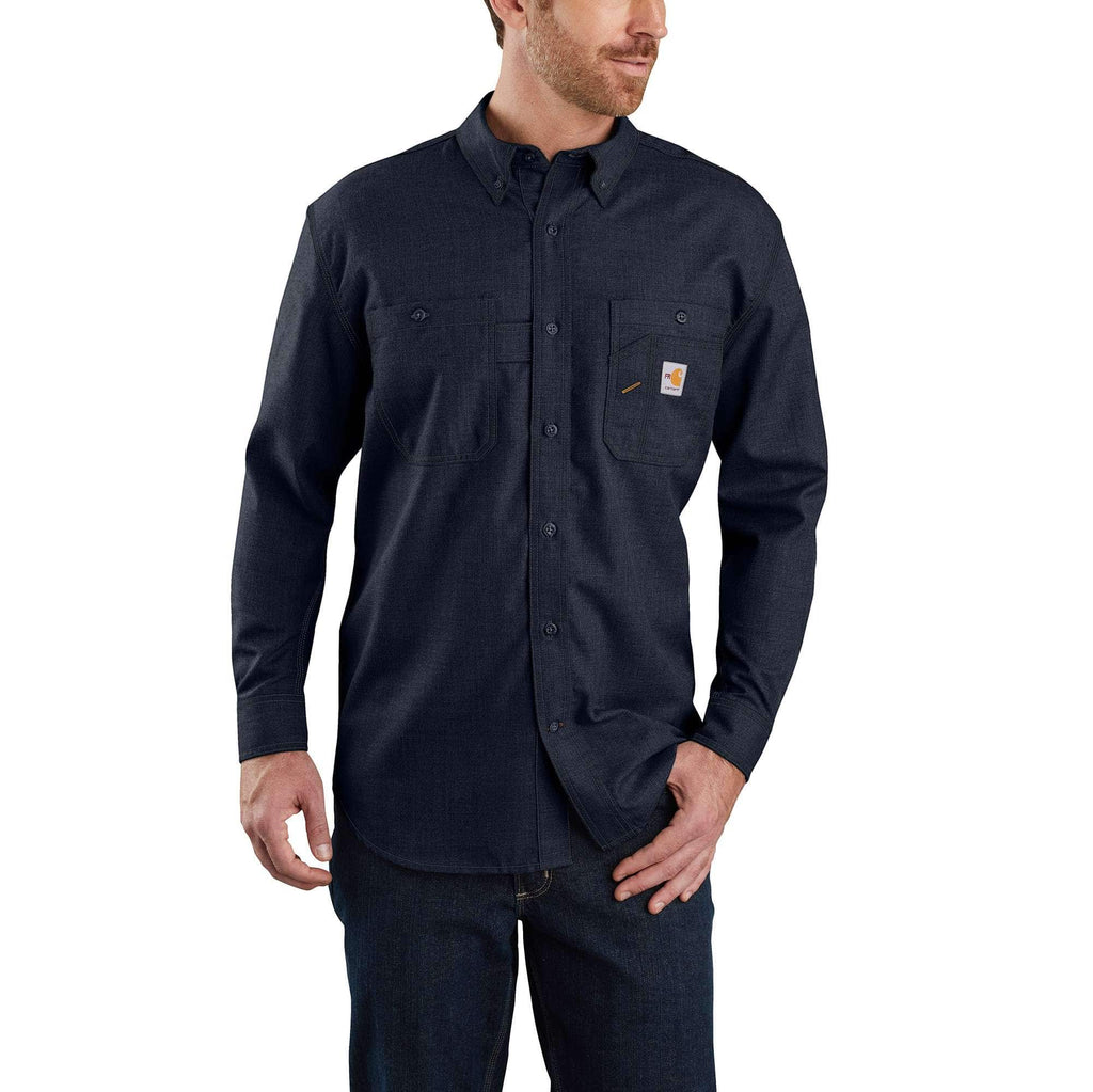 FLAME-RESISTANT CARHARTT FORCE® ORIGINAL FIT LIGHTWEIGHT LONG-SLEEVE BUTTON FRONT SHIRT 104138