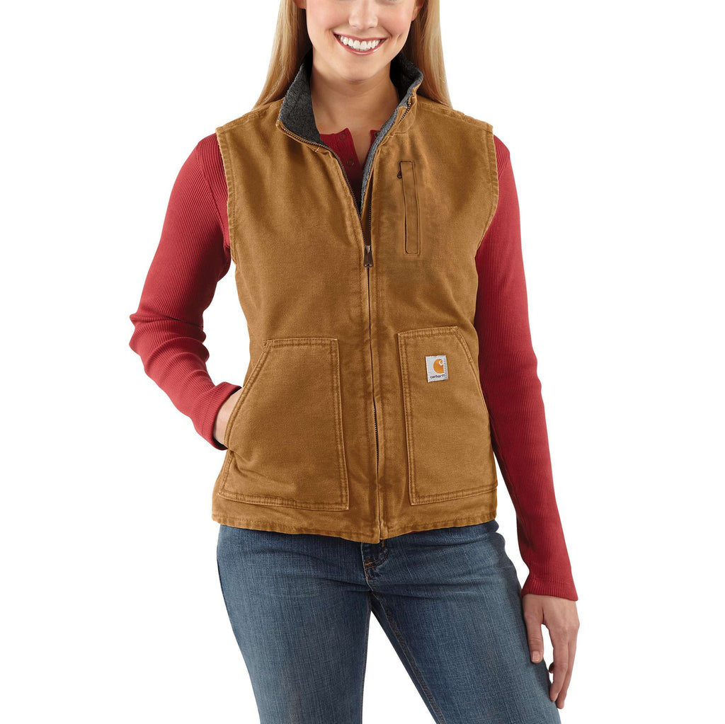 CARHARTT® SHERPA-LINED MOCK NECK VEST 104224