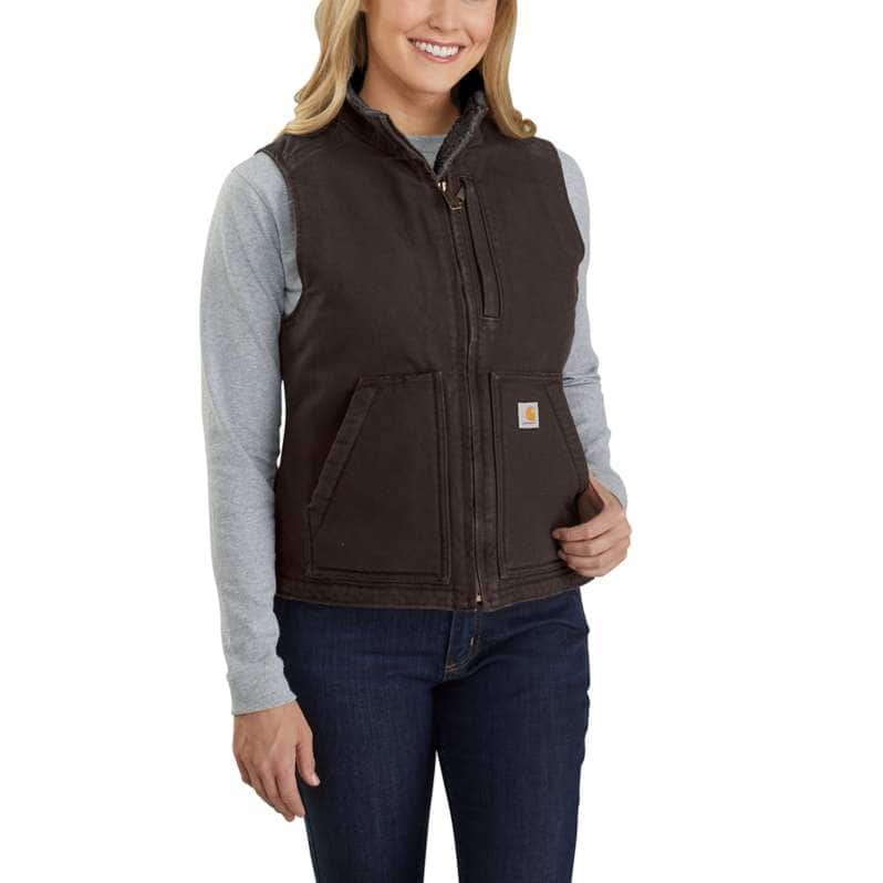 CARHARTT® SHERPA-LINED MOCK NECK VEST 104224