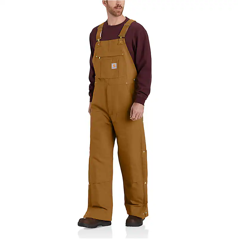 LOOSE FIT FIRM DUCK INSULATED BIB OVERALL 104393