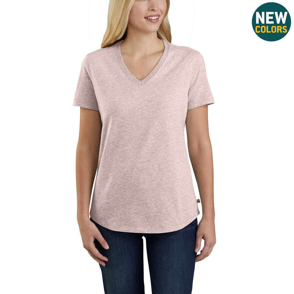 CARHARTT® RELAXED FIT MIDWEIGHT SHORT SLEEVE V NECK T-SHIRT 104406