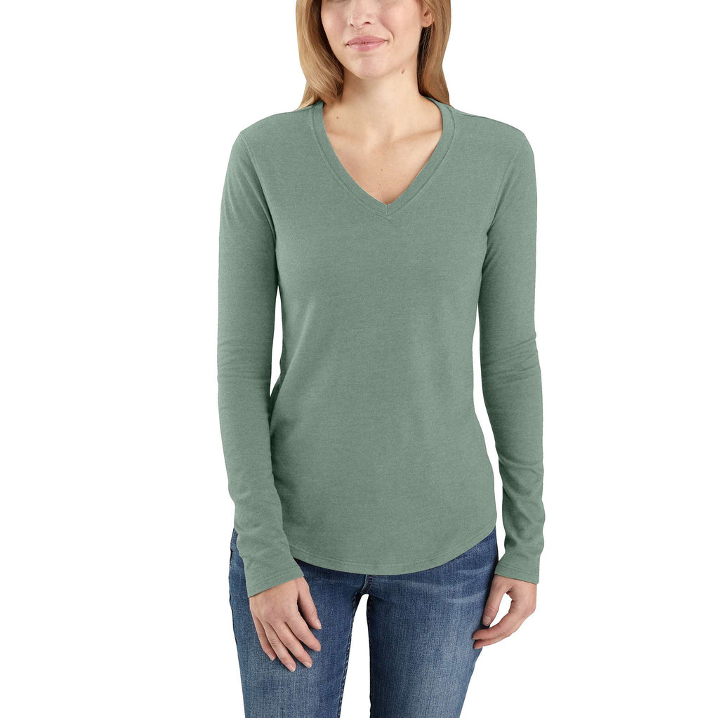 CARHARTT® RELAXED FIT MIDWEIGHT LONG SLEEVE V NECK T-SHIRT 104407