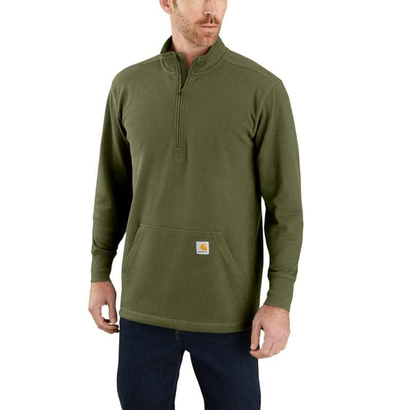 CARHARTT® RELAXED FIT HEAVYWEIGHT LONG-SLEEVE HALF ZIP THERMAL T-SHIRT 104428