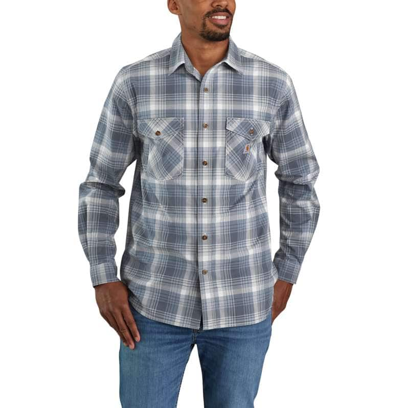 RUGGED FLEX® RELAXED FIT LIGHTWEIGHT LONG-SLEEVE PLAID SHIRT 104915