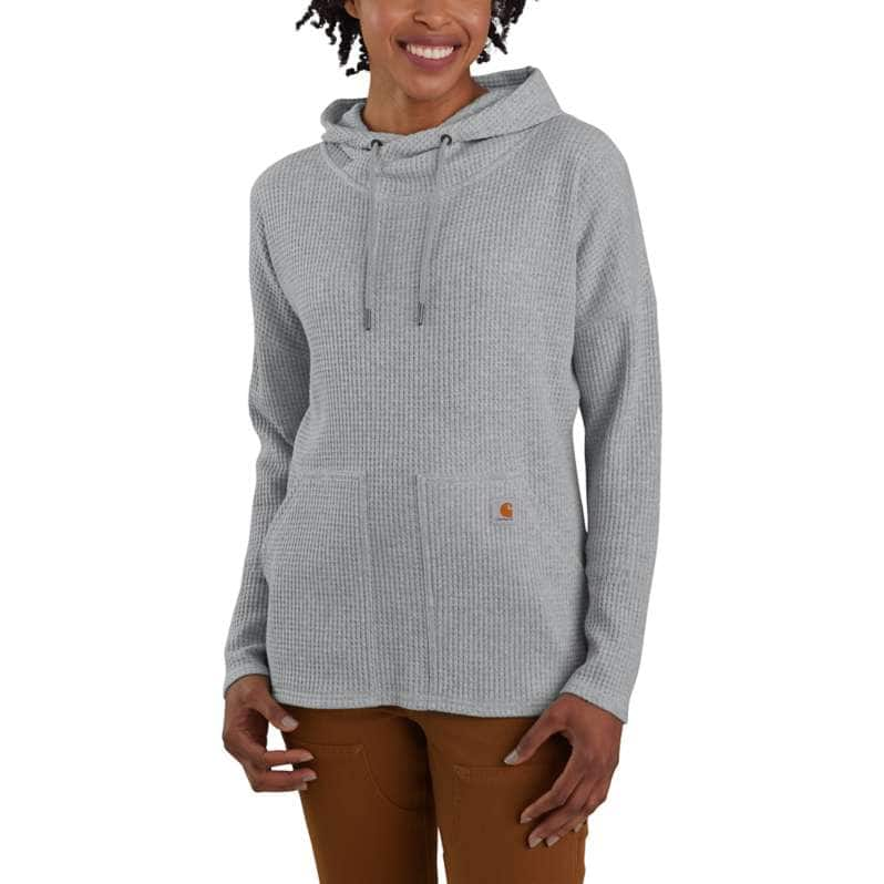 RELAXED FIT HEAVYWEIGHT LONG-SLEEVE HOODED THERMAL SHIRT 104967