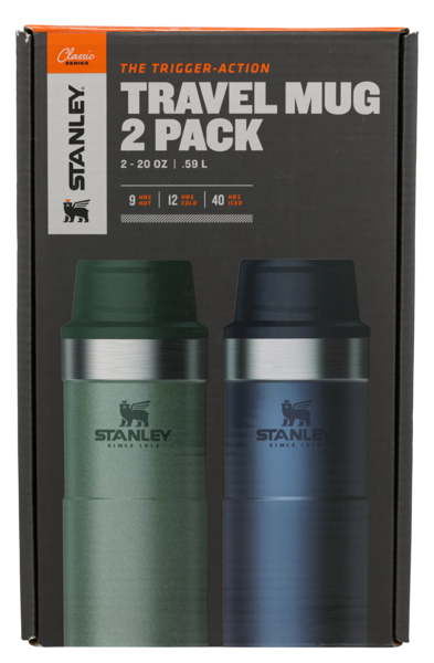 CLASSIC TRIGGER-ACTION TRAVEL MUG TWIN PACK | 20 OZ