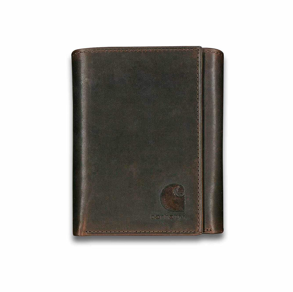 CARHARTT OIL TAN TRIFOLD WALLET 0219