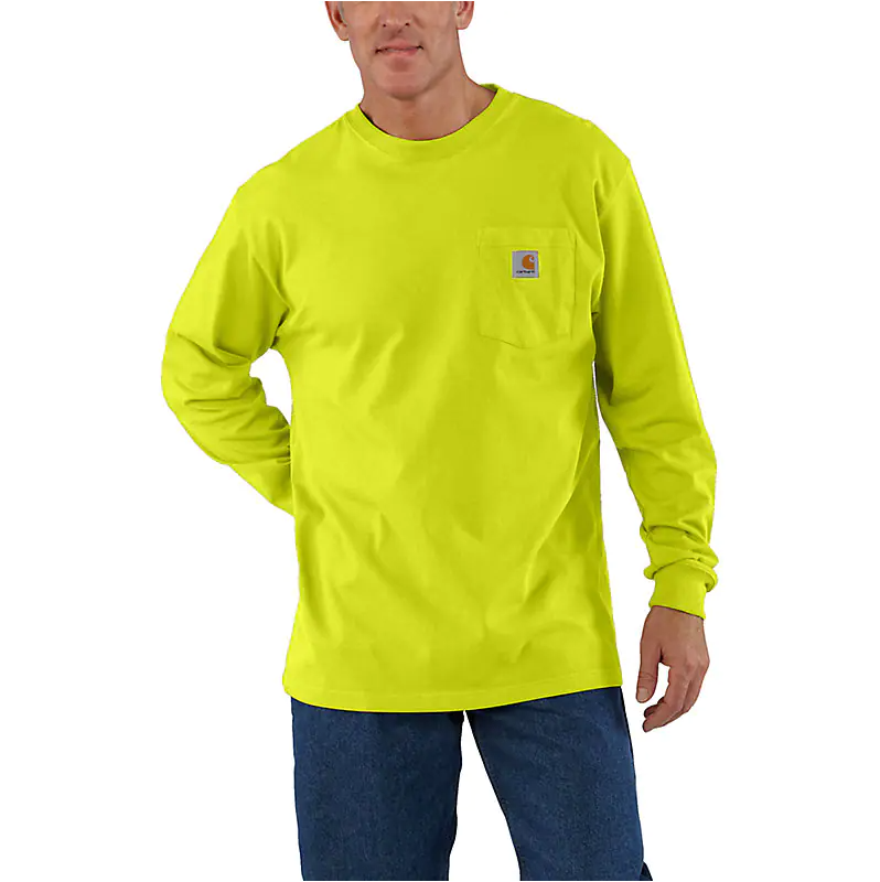 LOOSE FIT HEAVYWEIGHT LONG-SLEEVE POCKET T-SHIRT K126