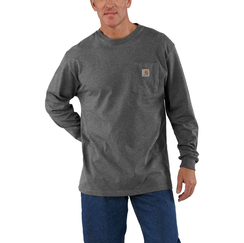 LOOSE FIT HEAVYWEIGHT LONG-SLEEVE POCKET T-SHIRT K126