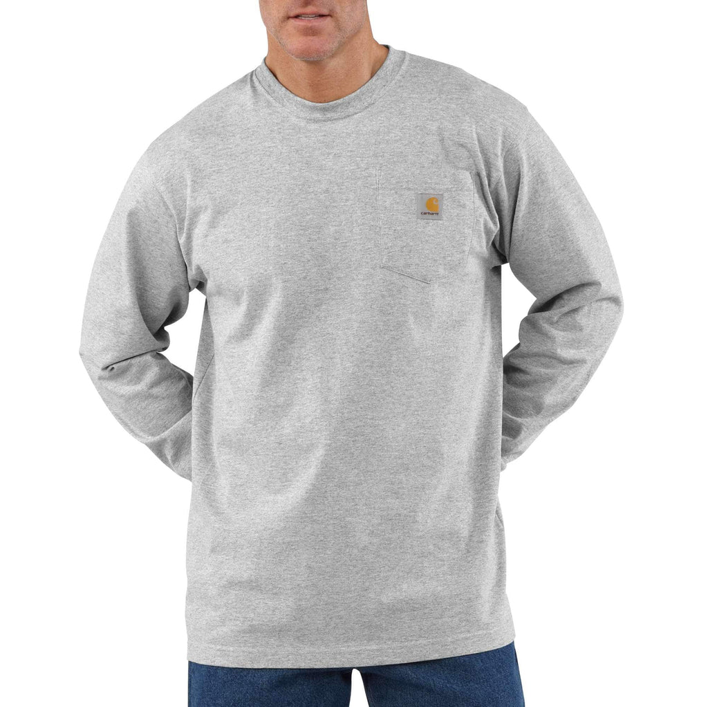 LOOSE FIT HEAVYWEIGHT LONG-SLEEVE POCKET T-SHIRT K126