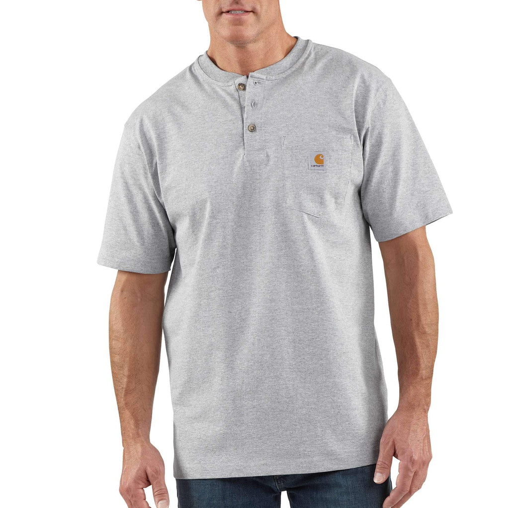 LOOSE FIT HEAVYWEIGHT SHORT-SLEEVE POCKET HENLEY T-SHIRT K84