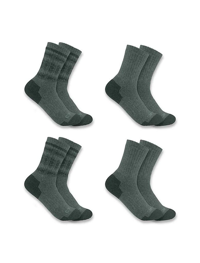 WOMEN'S HEAVYWEIGHT SYNTHETIC-WOOL BLEND CREW SOCK 4 PACK SC5544W