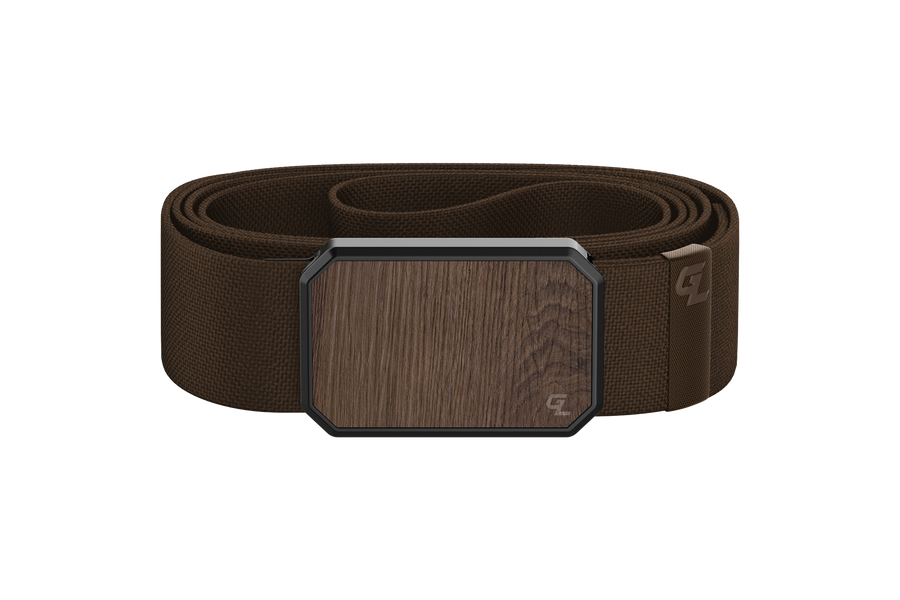 GROOVE BELT WALNUT/BROWN