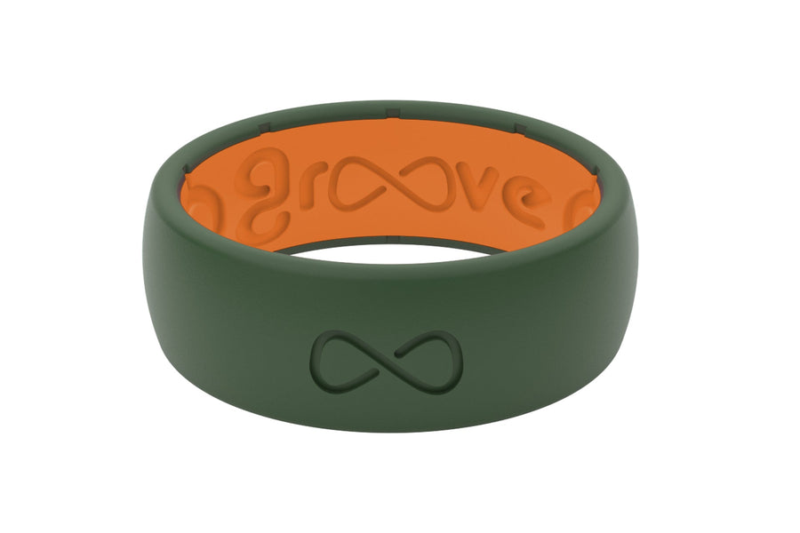 GROOVE RING® SOLID MOSS GREEN RING